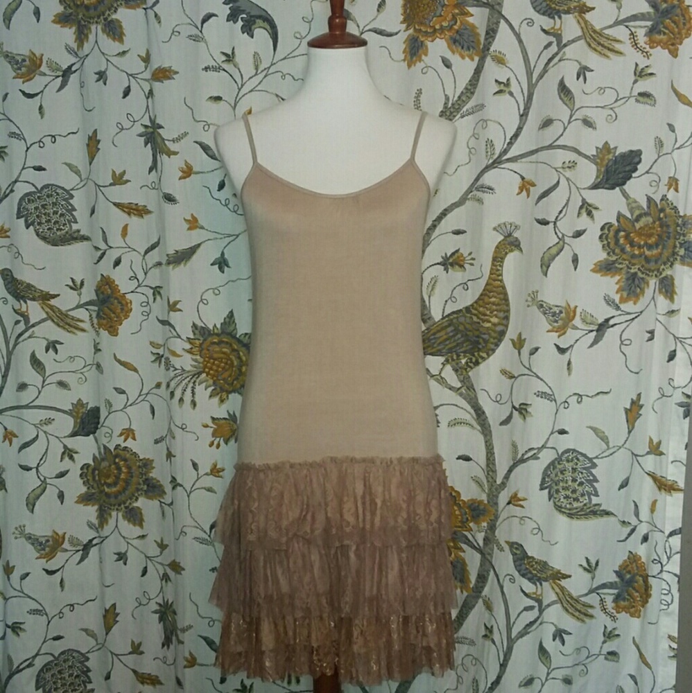 Lady Noiz Ombre Lace Slip Dress